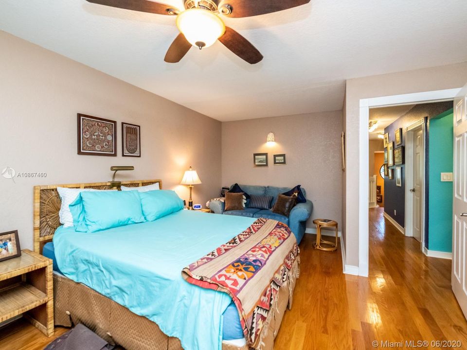Master bedroom with sitting area