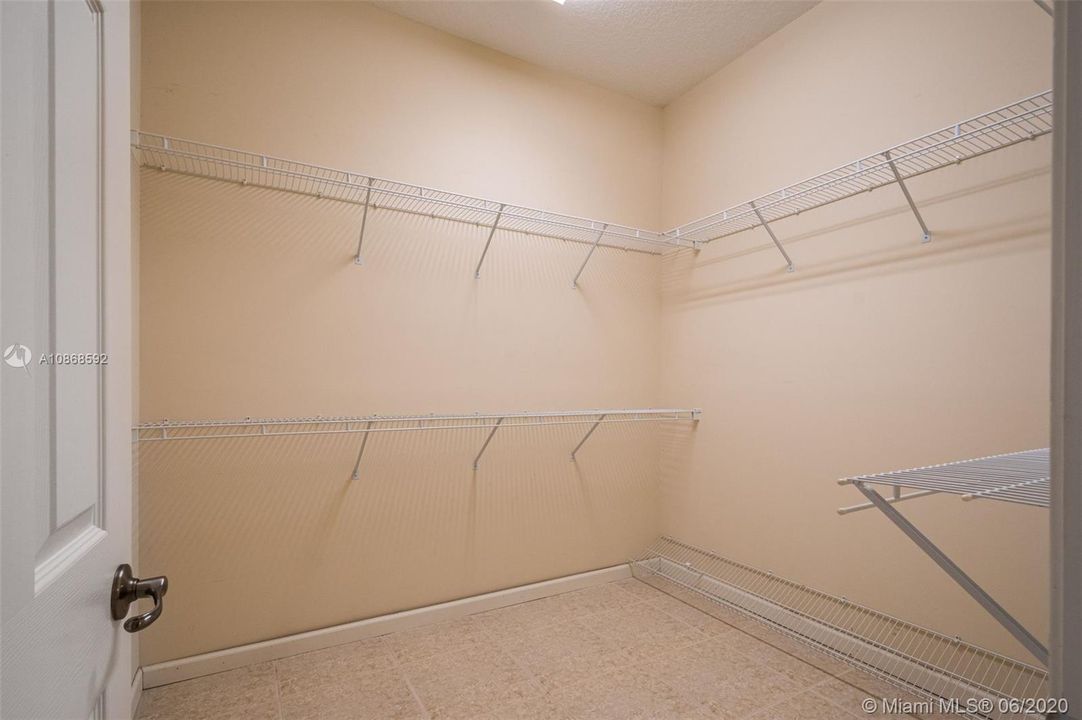 Master has 2 large walk in closets