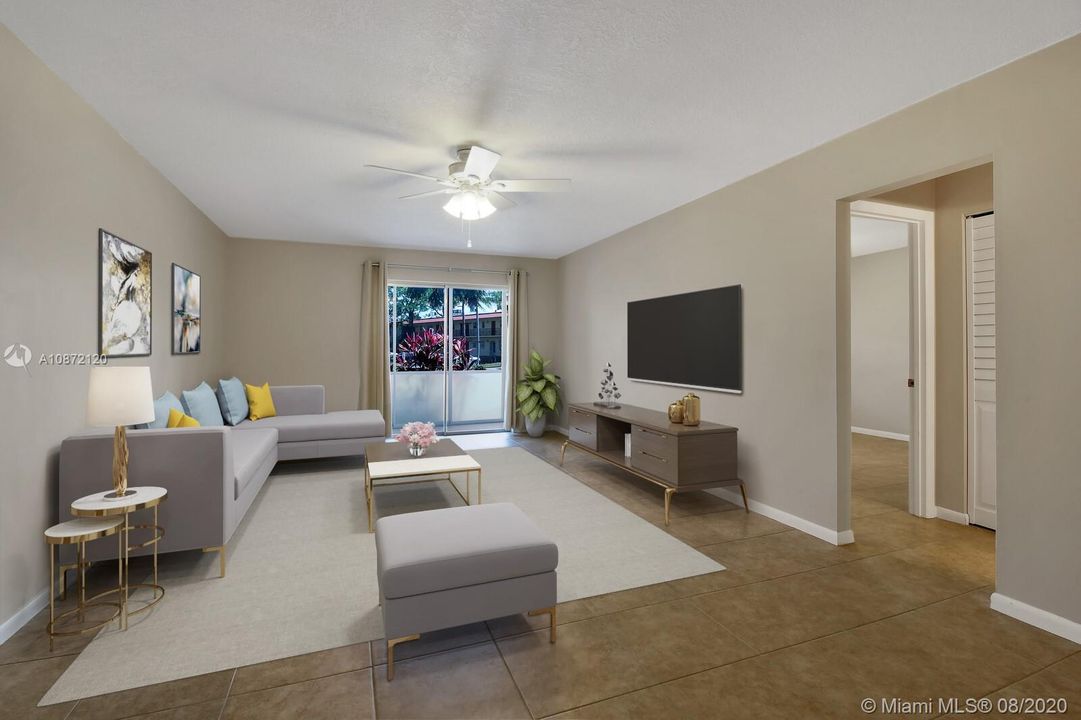 Living / DiningRoom  w/ furniture