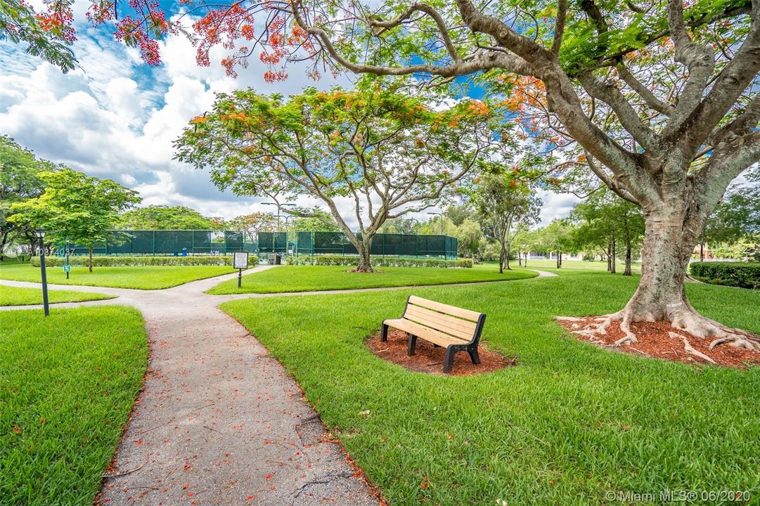 Community Area with sidewalks