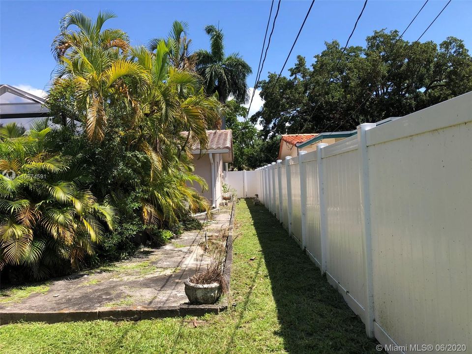 East side yard
