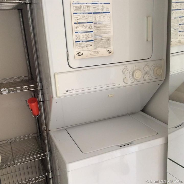 Stackable washer, dryer.