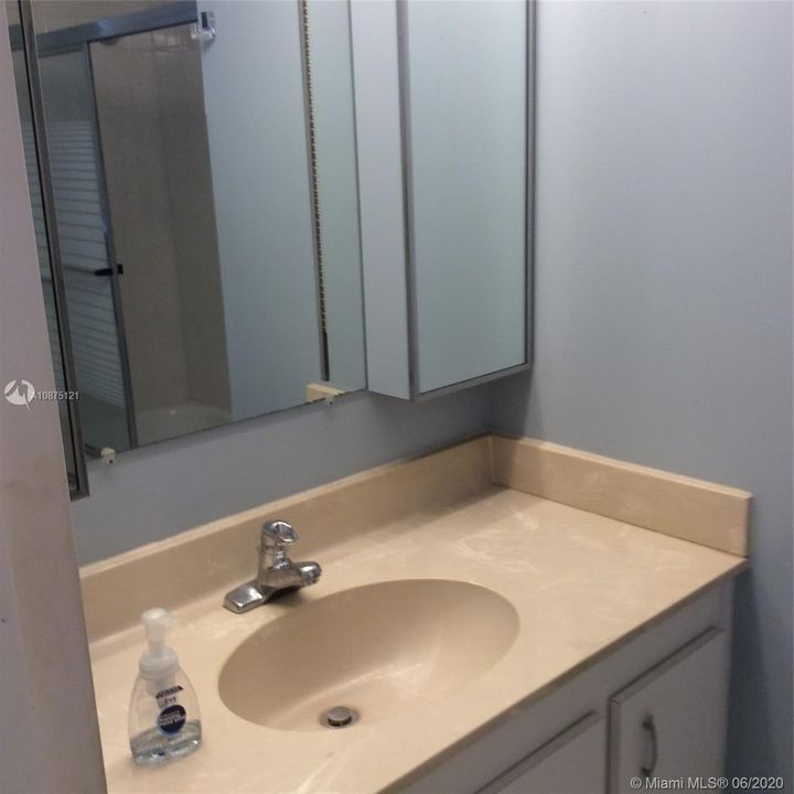 Guest bathroom with shower and tub