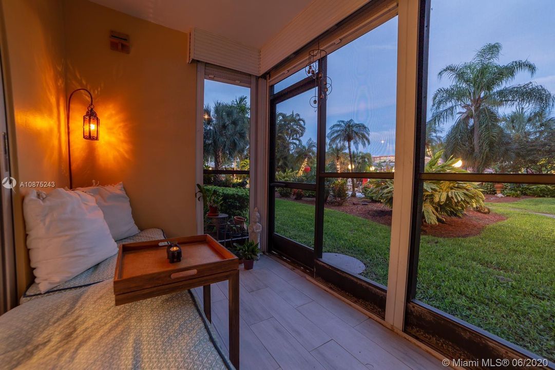 Tastefully Enclosed balcony