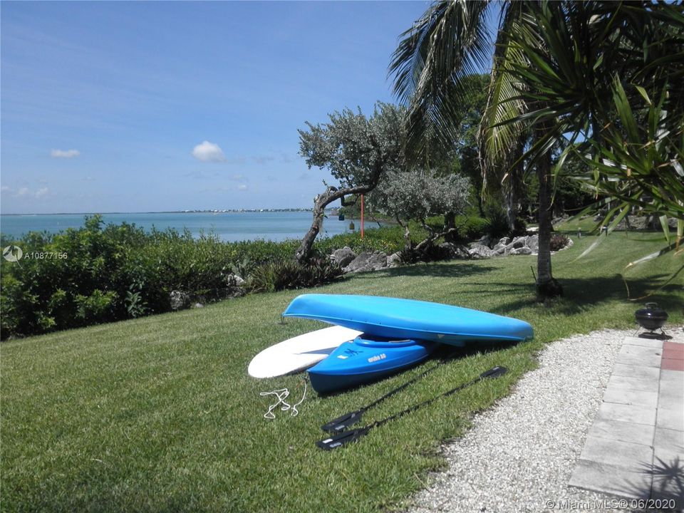 VIEW OF BACK AREA, BAY VIEW AND WATER TOYS