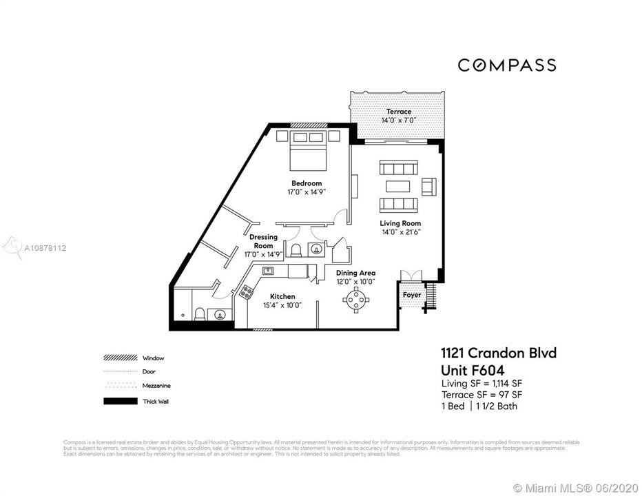 Recently Sold: $425,000 (1 beds, 1 baths, 1114 Square Feet)