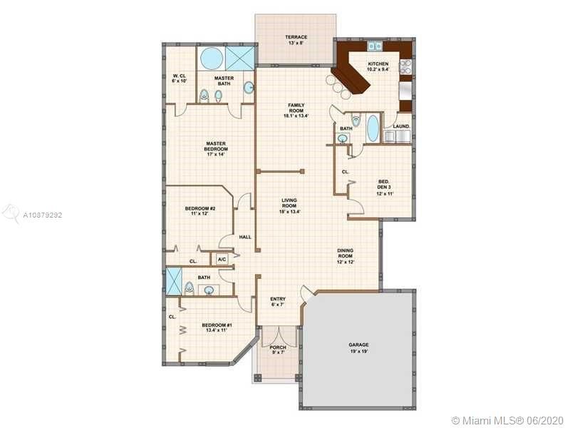 Floor plan-4 Bedrooms/3 full baths
