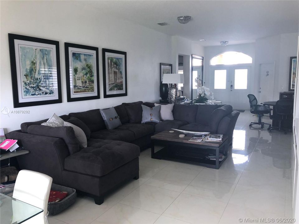 View of Family room w. Furniture