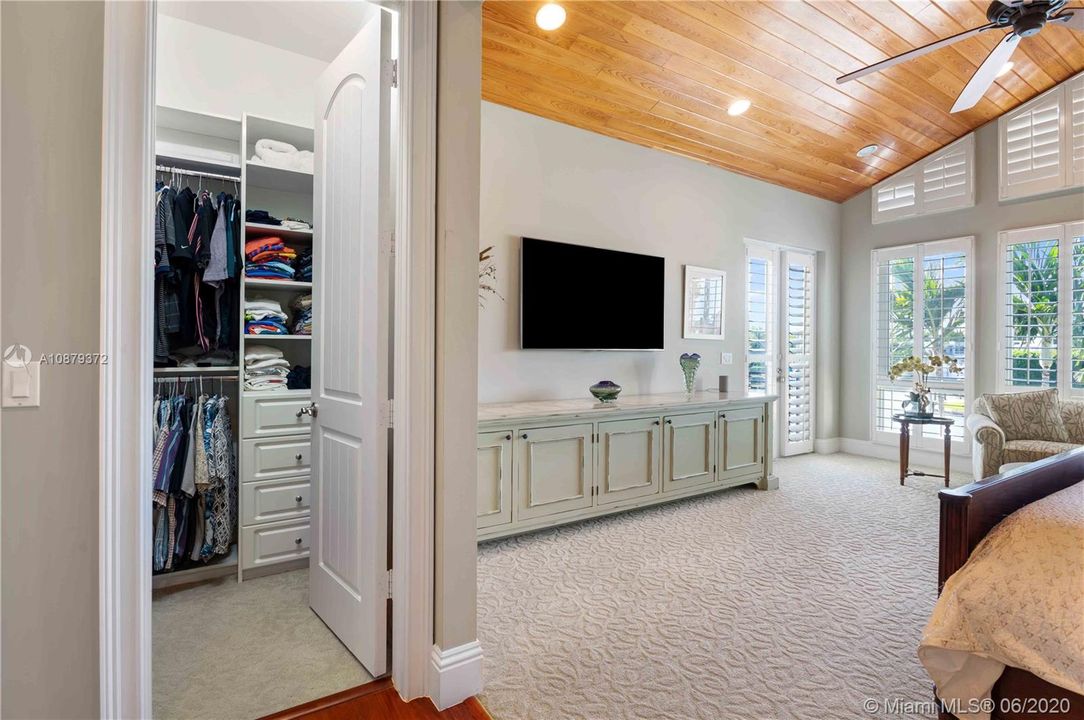 One of Three Master Walk-in Closets