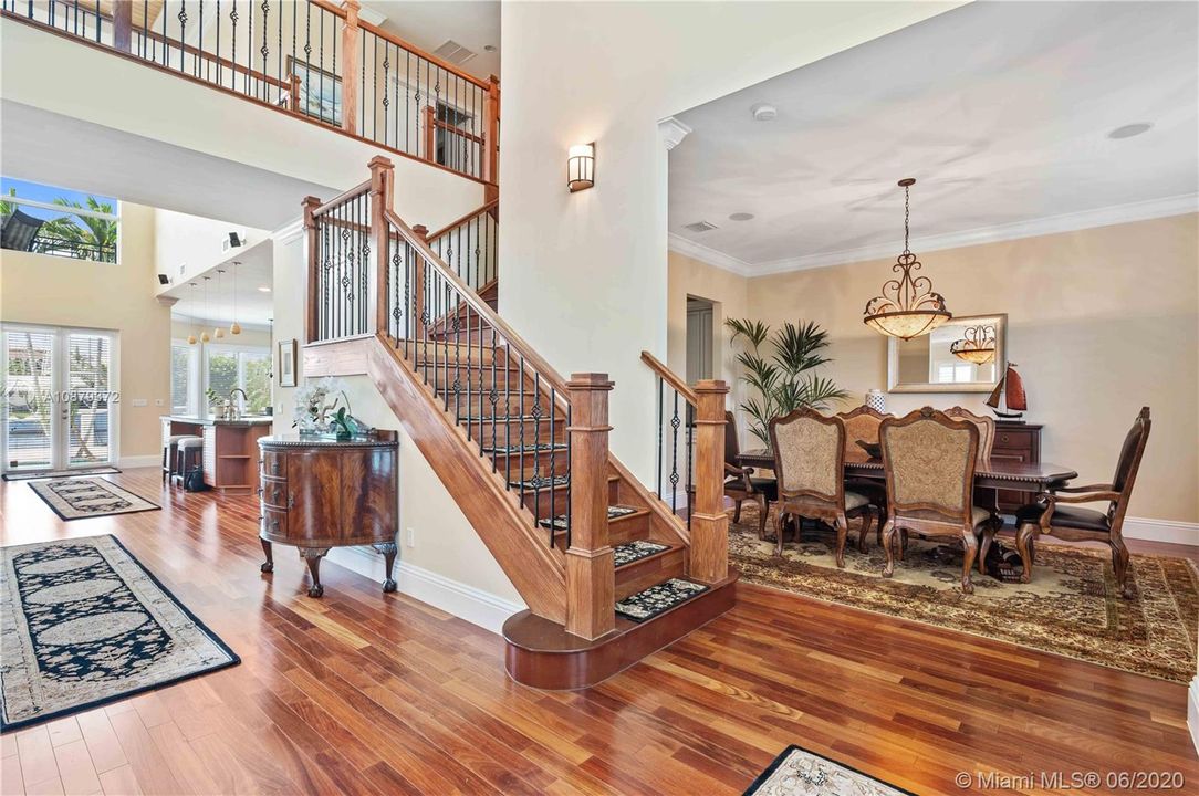 Stairs to Master Suite and two bedrooms