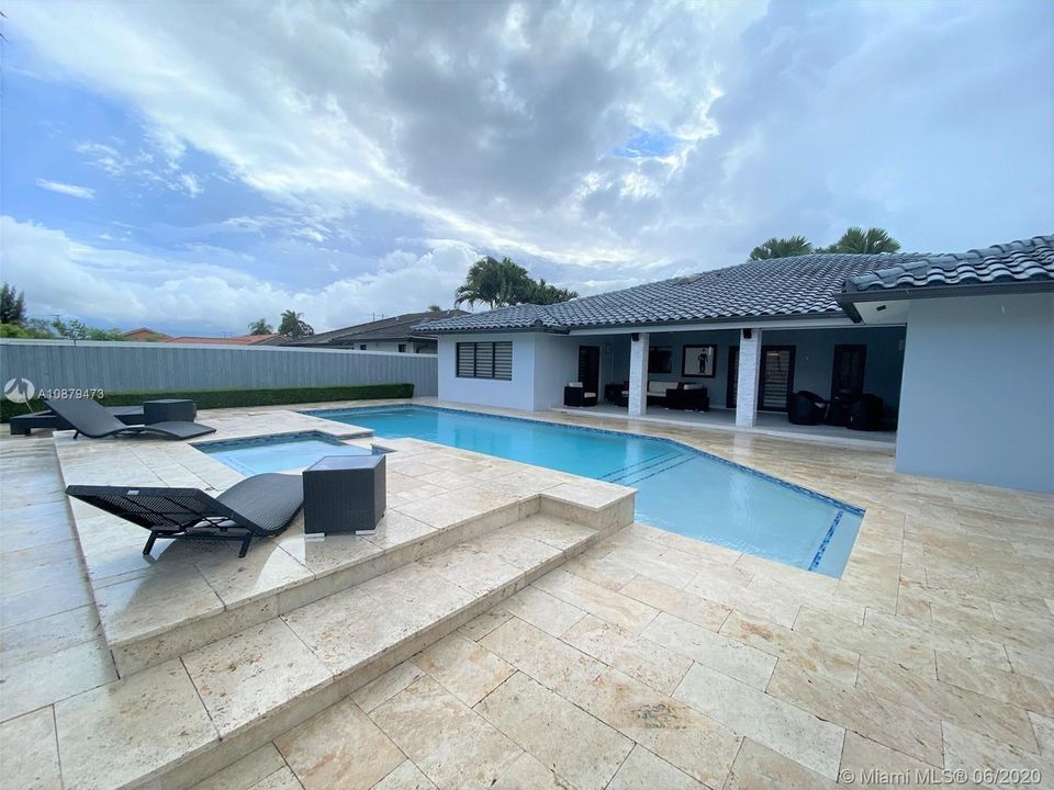 Pool and spa area