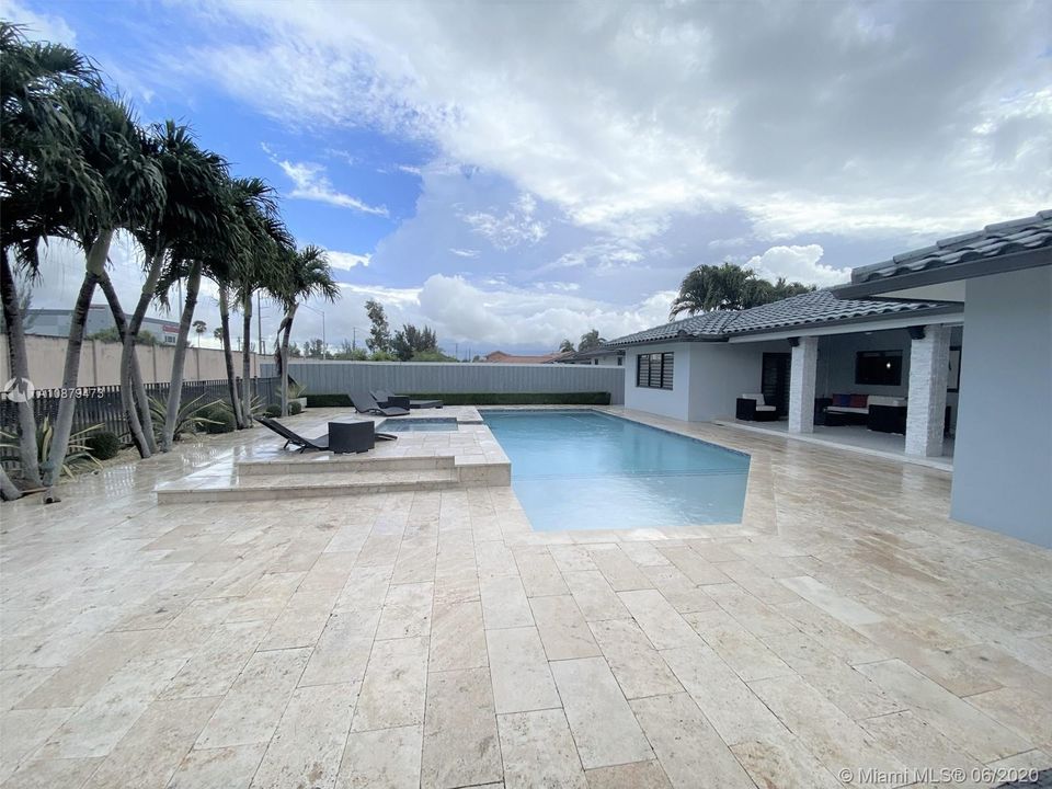 Pool and spa area