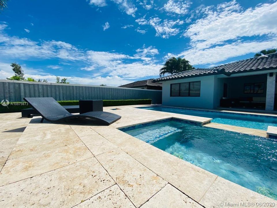 Pool and spa area