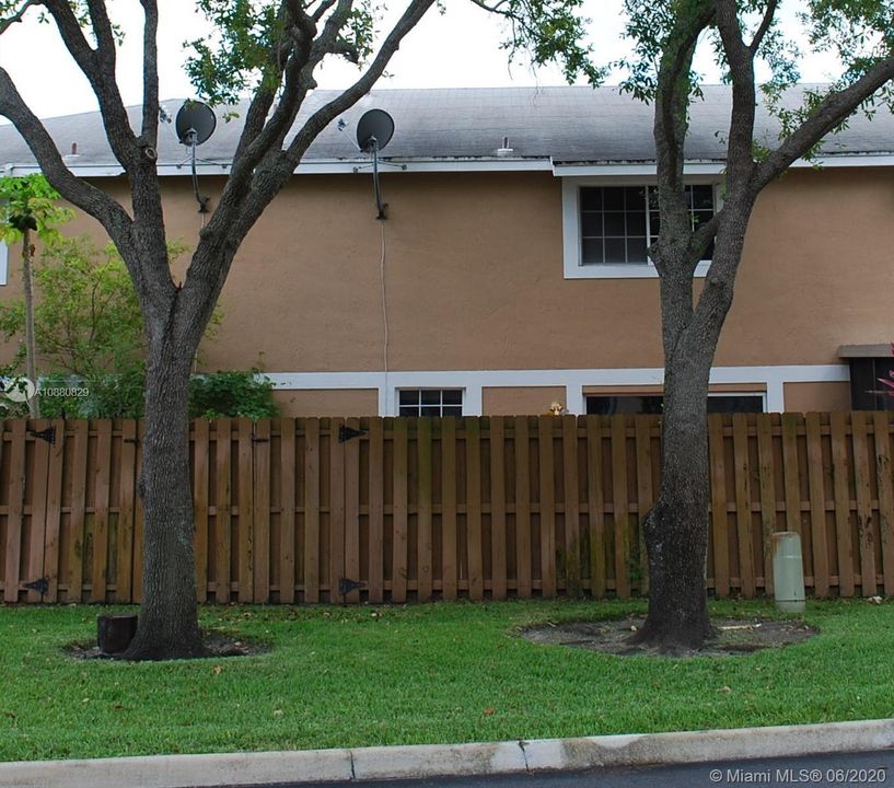 Back of Townhome - Fenced and Gated