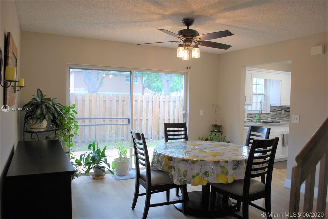 Dining Room with Patio View