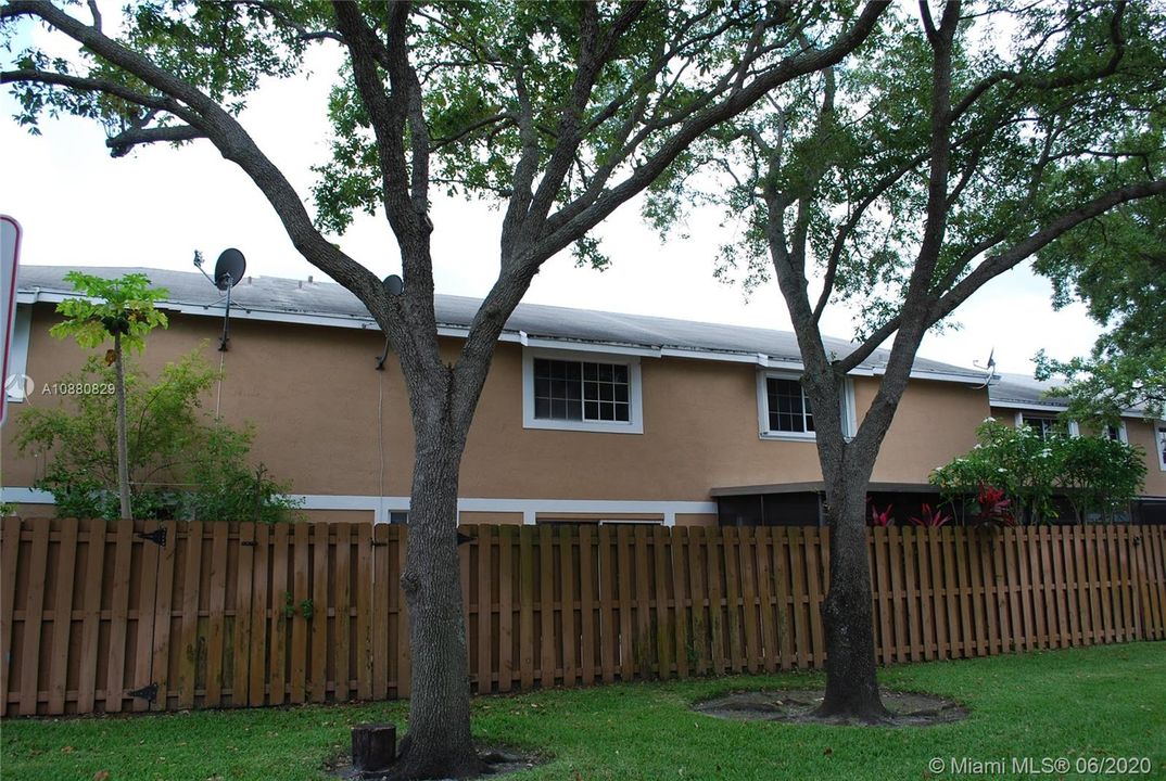 Back of Townhome