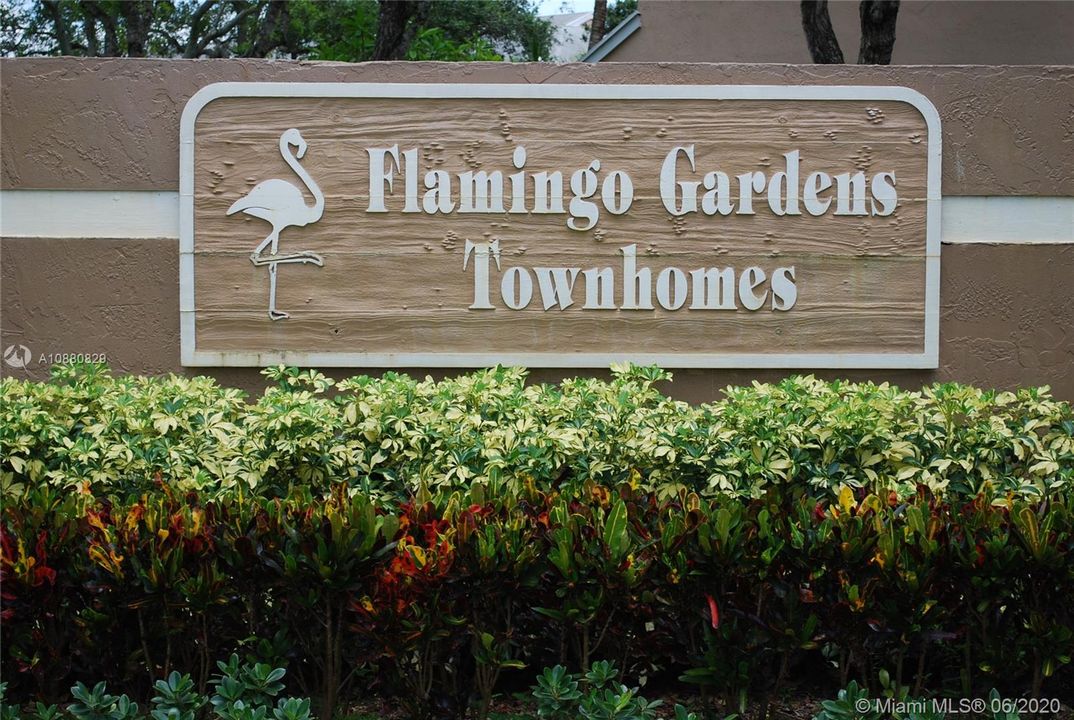 Flamingo Gardens Front Entrance