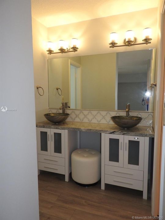 Master bath vanity