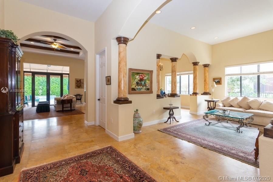 Marble flooring. Formal Living room.