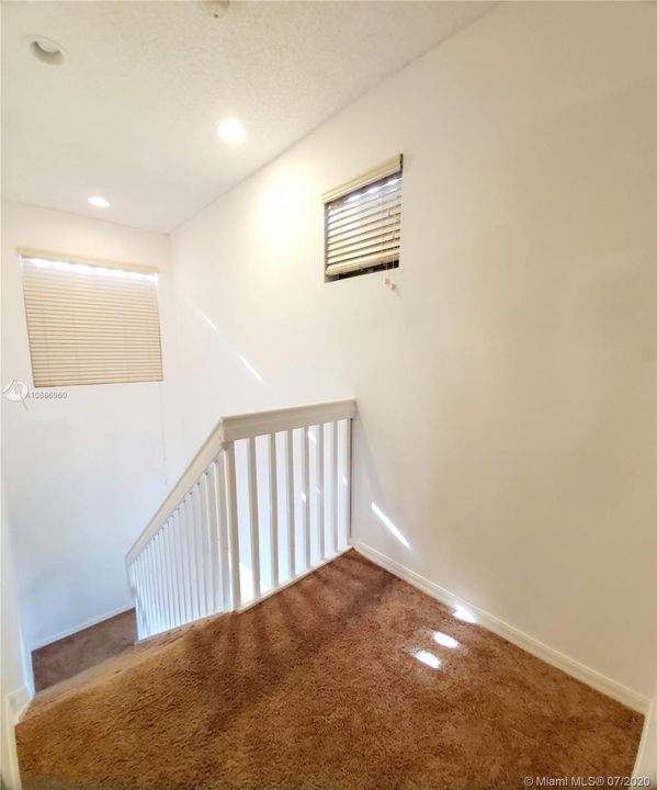 Loft space at the top of the stairs