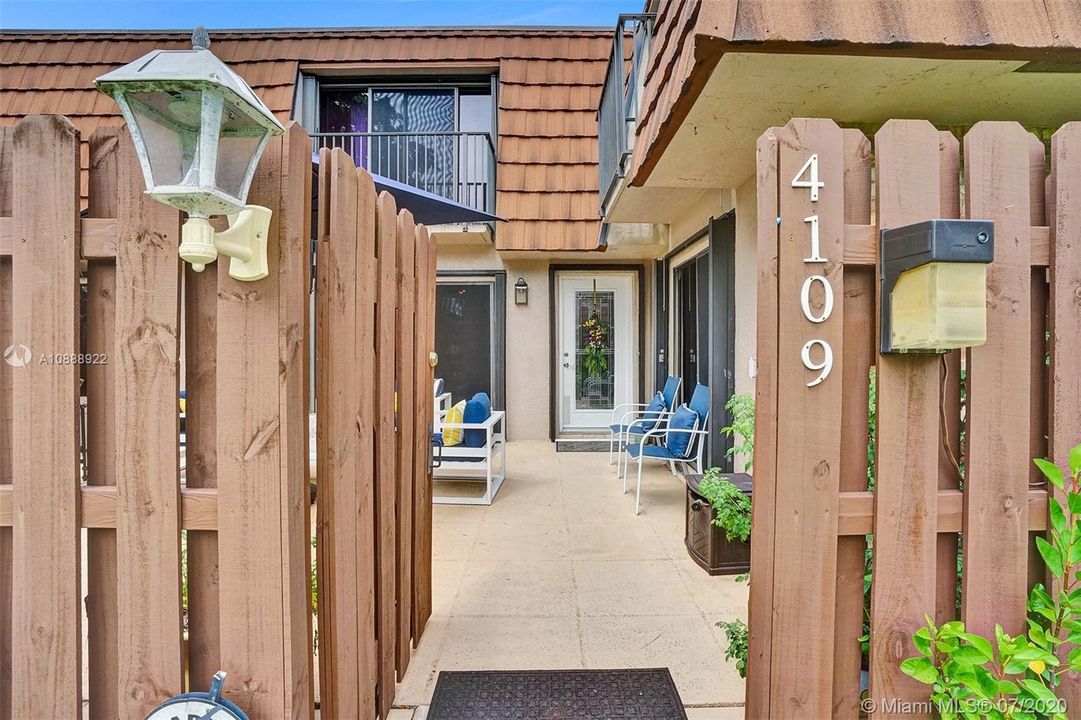 Enter into your patio and front door