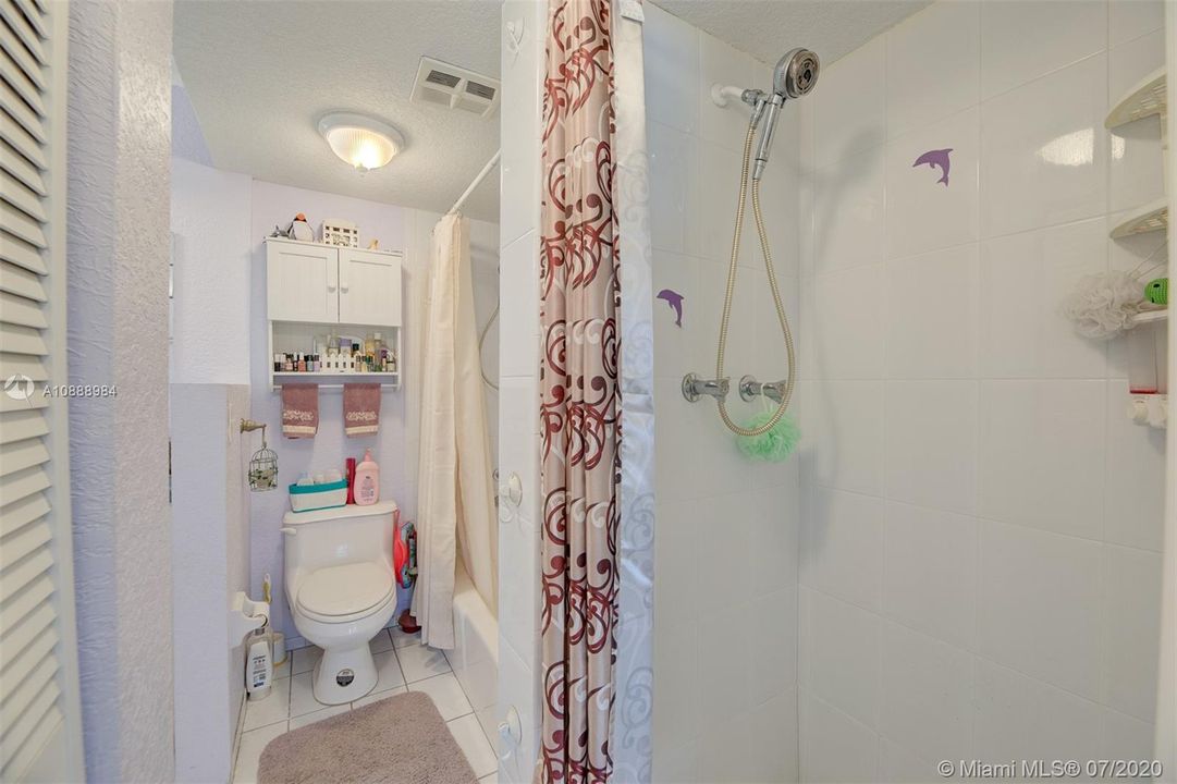 Separate Shower & Tub.
