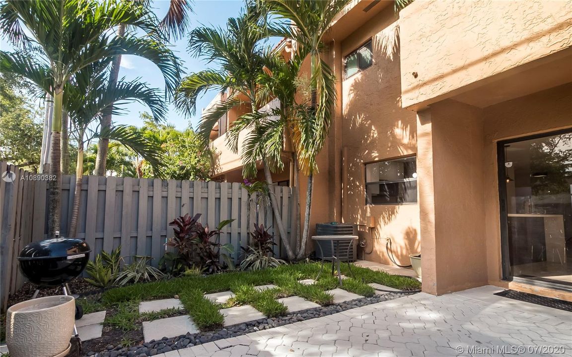 This Patio is Perfect for Entertaining with plenty of privacy