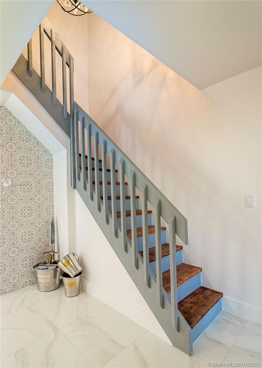 Custom Finished Wood Staircase.