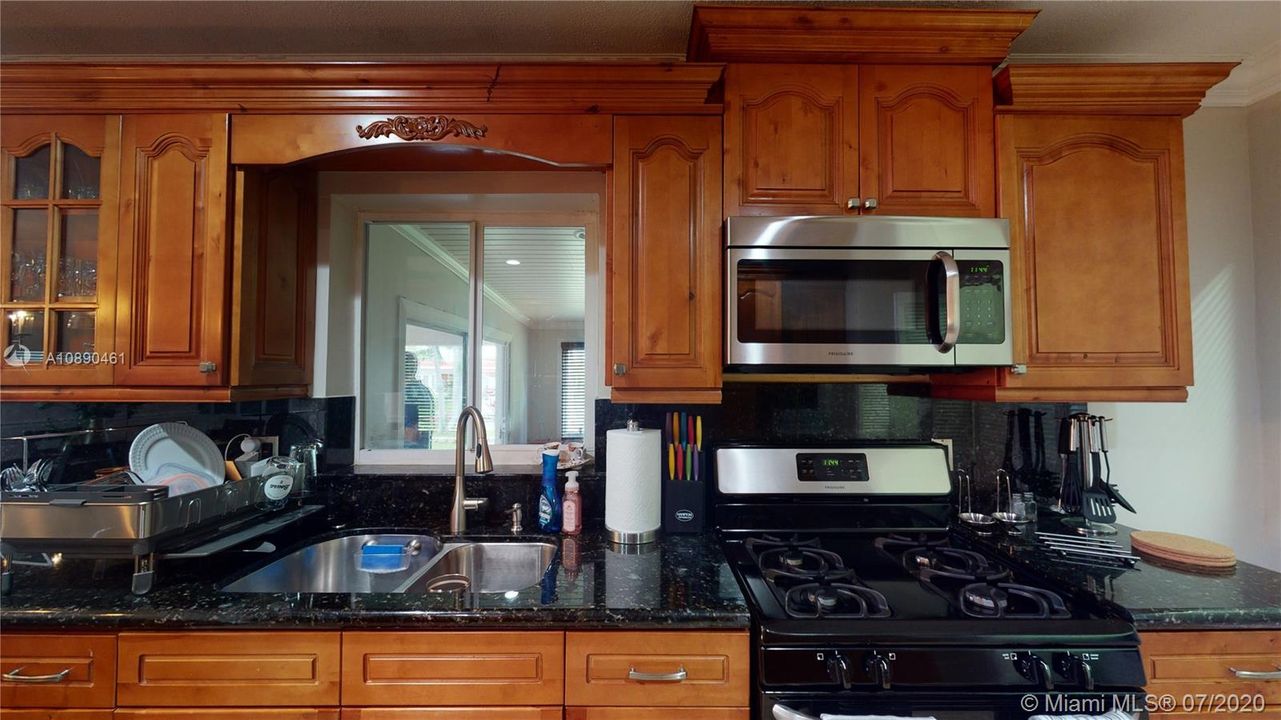 Kitchen with Gas Range.