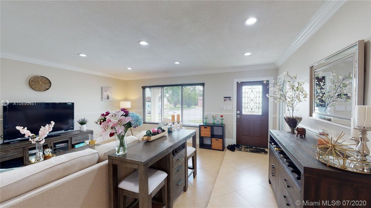 Living Room with view of front door.