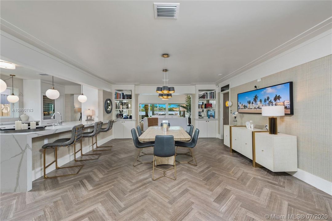 View from the entrance to the living room