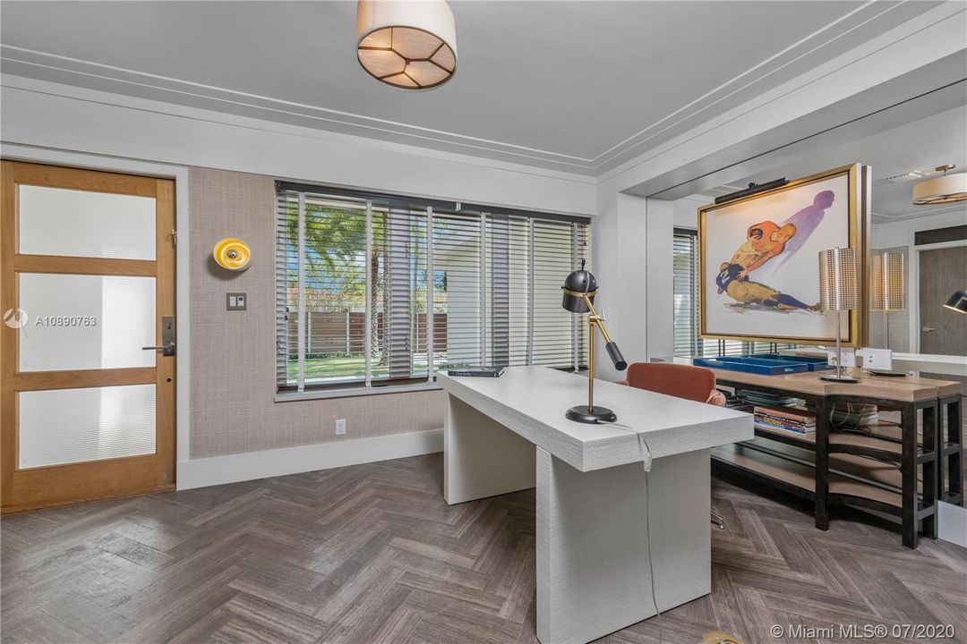 Office/den at the entrance