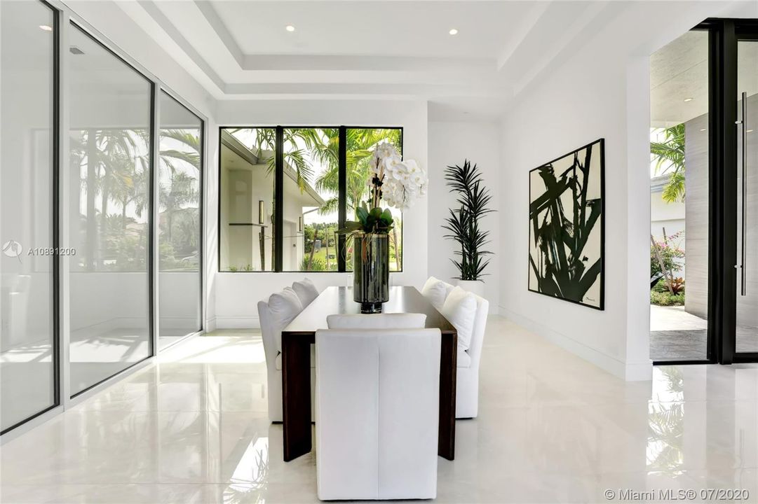 Custom built refrigerated wine room with temperature control.