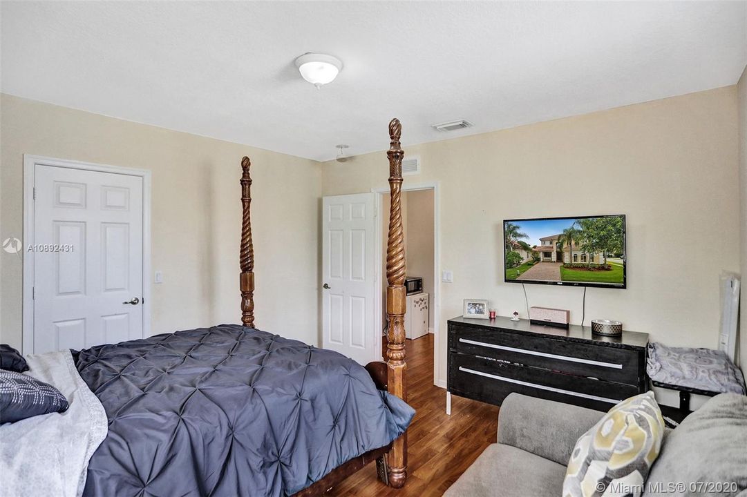 Third bedroom with walk-in closet.