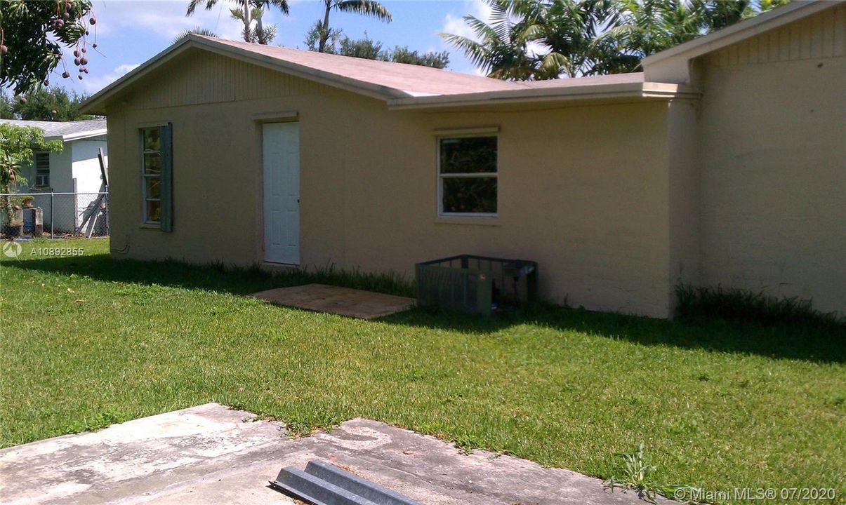 Rear View and Back Yard