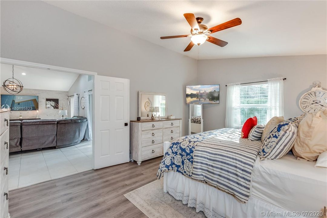 French doors in Master