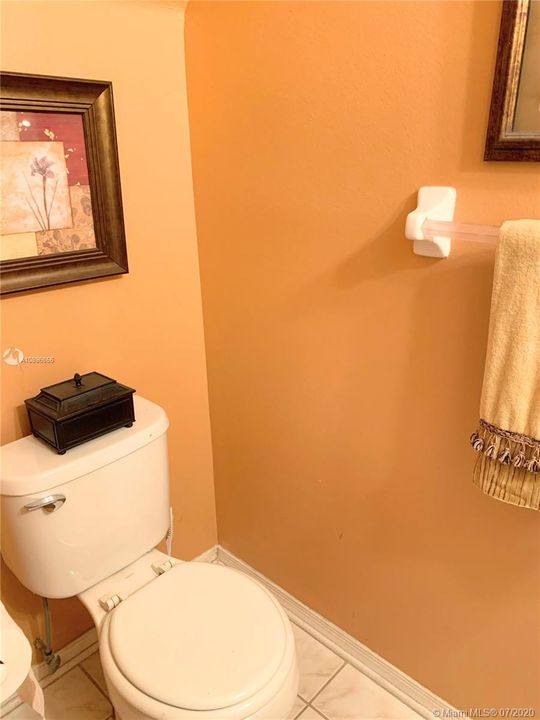 Half bathroom downstairs