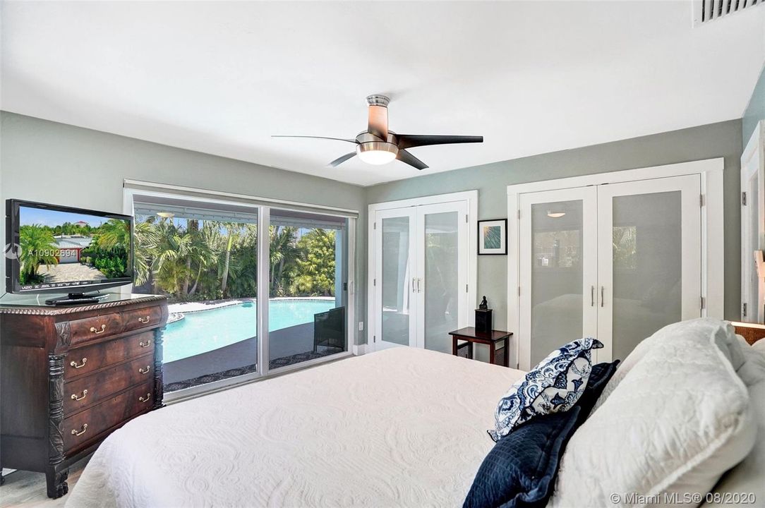 Bedroom #2 opens to the pool