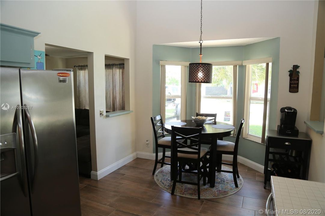 Eat in kitchen with bay window