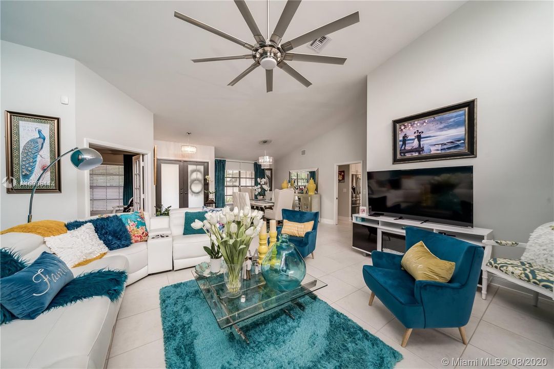 Formal Living Room, New Modern Fan