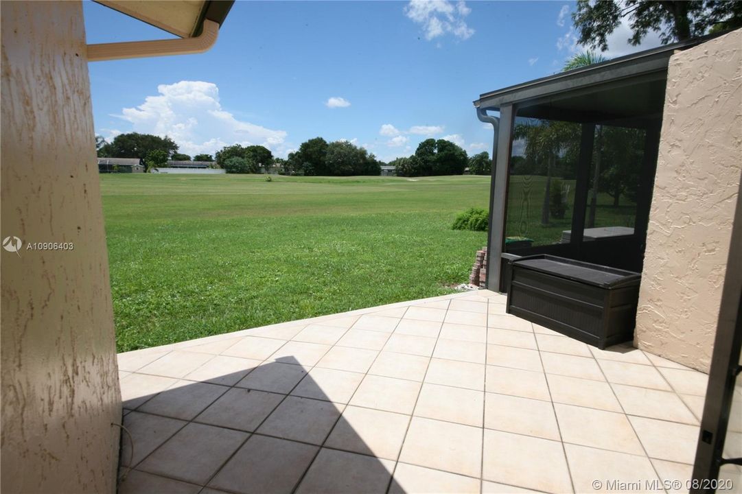 Open patio area