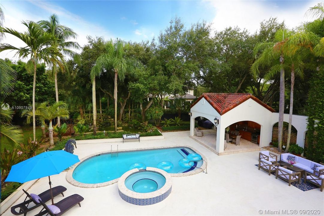 exterior pool area
