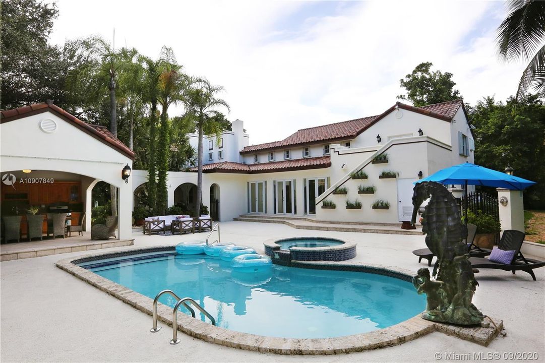 Exterior pool area
