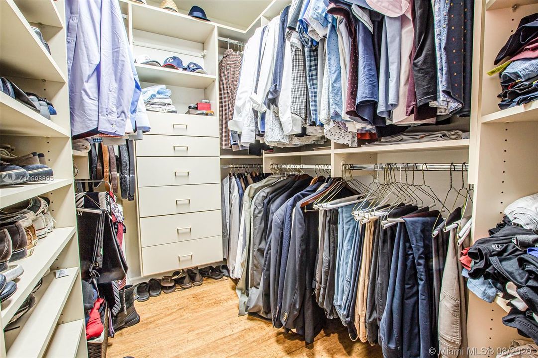 3 of 3 master bedroom closet