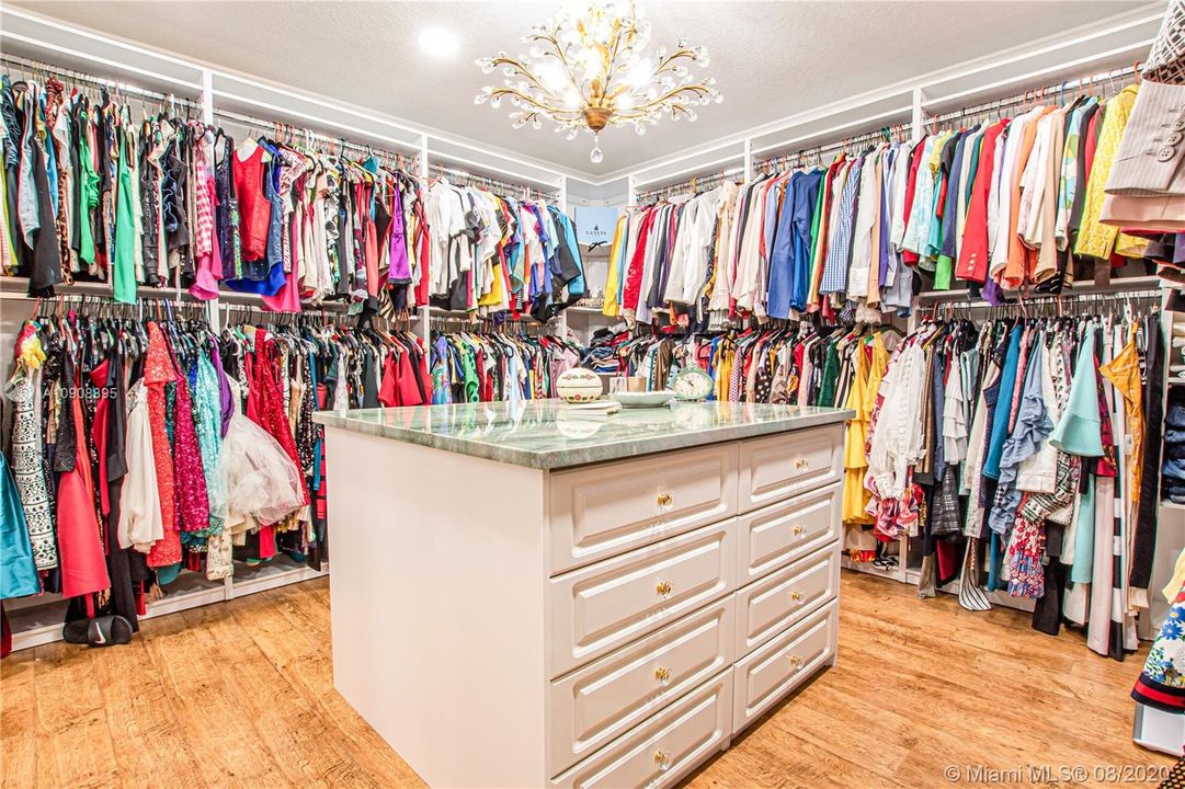 1 of 3 Master bedroom closets, also the 5th bedroom which seller can convert back before closing if buyer chooses.