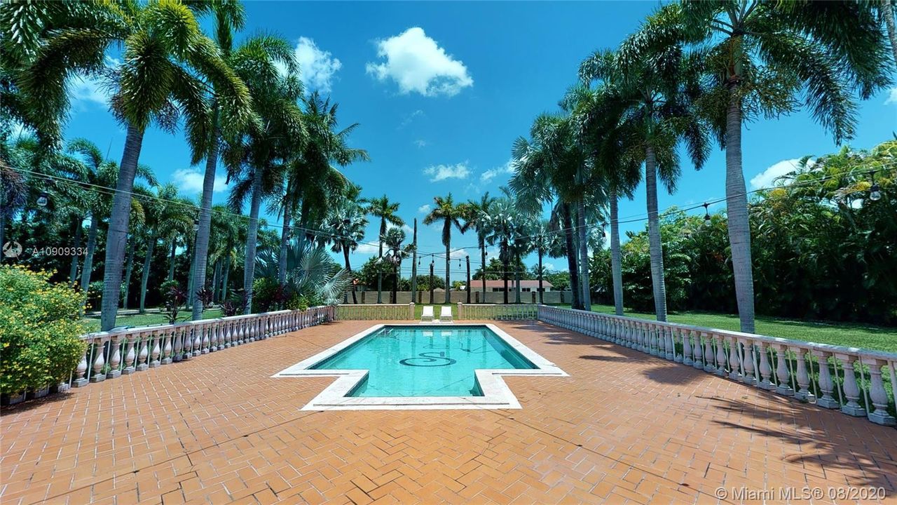 Pool view from the main house