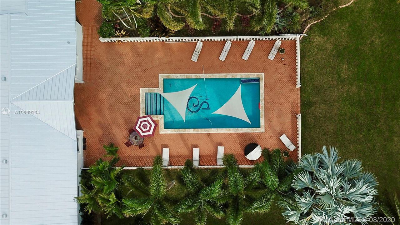 Top view of the pool