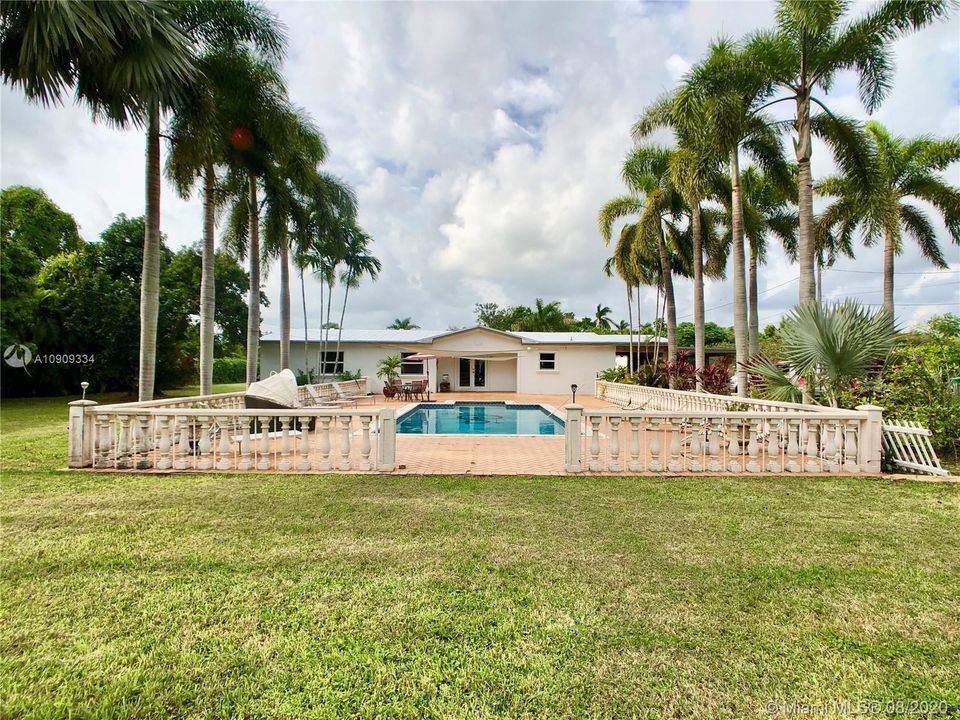 Main house front view