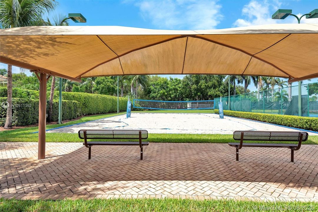 Sitting Area viewing volleyball court
