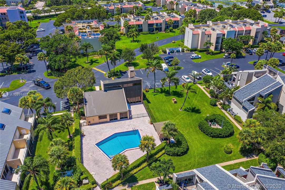 Clubhouse and one of two community pools.